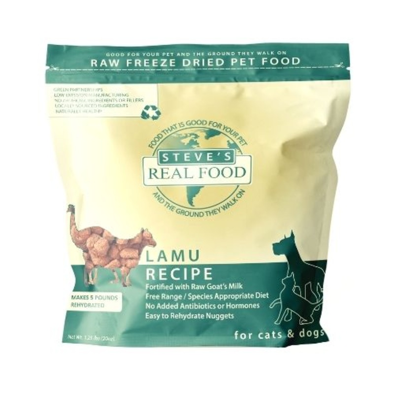 Steve’s Real Food Freeze-Dried Dog Food Lamu (Lamb + Emu) Diet