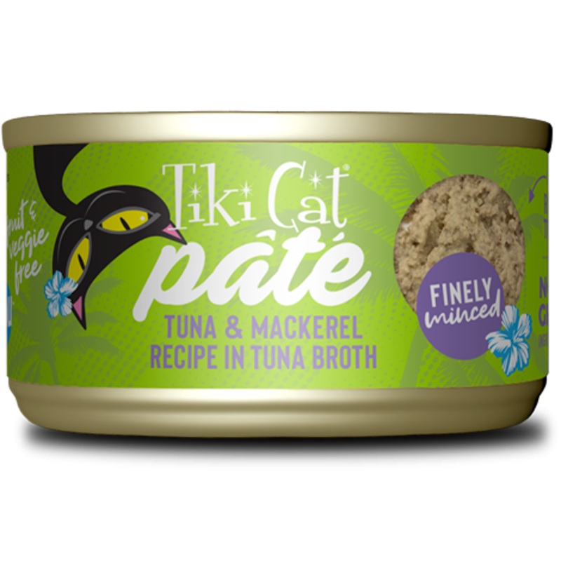 Tiki Cat Pate Luau Ahi Tuna & Mackerel Pate Wet Cat Food