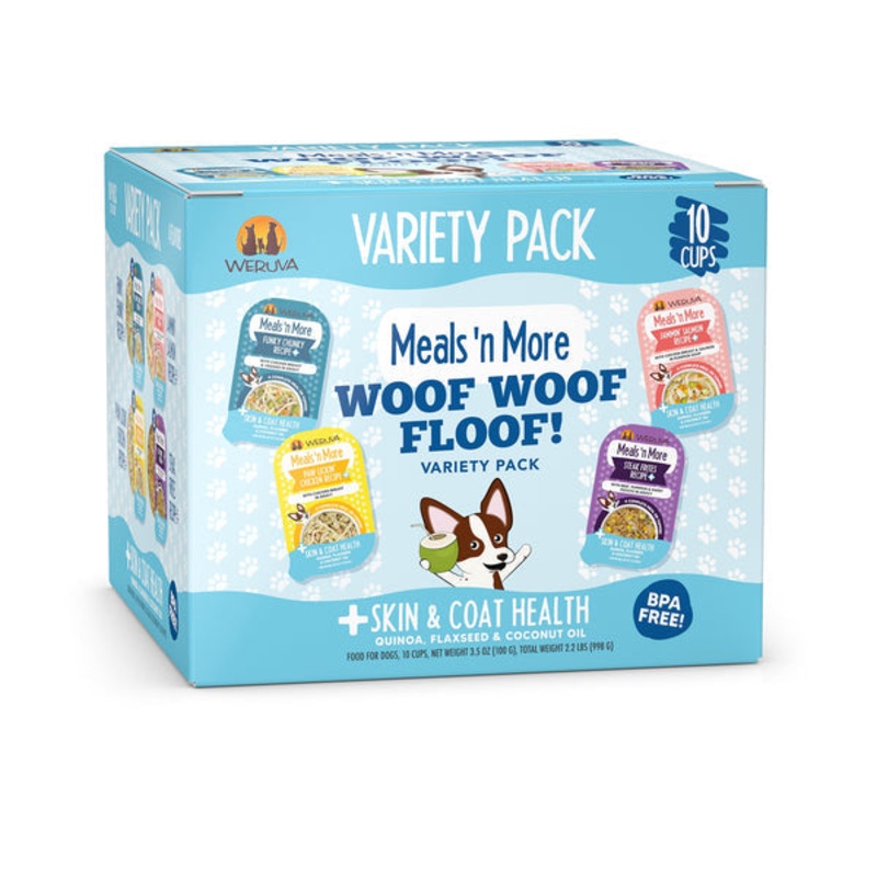 Weruva Meals ‘n More Woof Woof Floof! Variety Pack Wet Dog Food