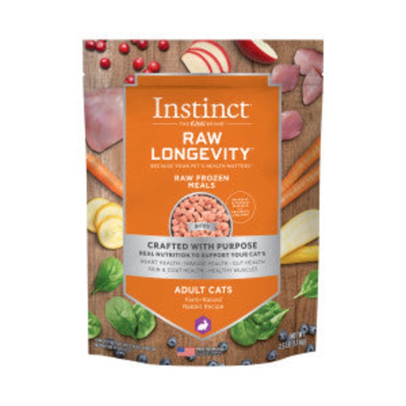Nature’s Variety Instinct Raw Longevity Adult Frozen Rabbit Bites Cat Food