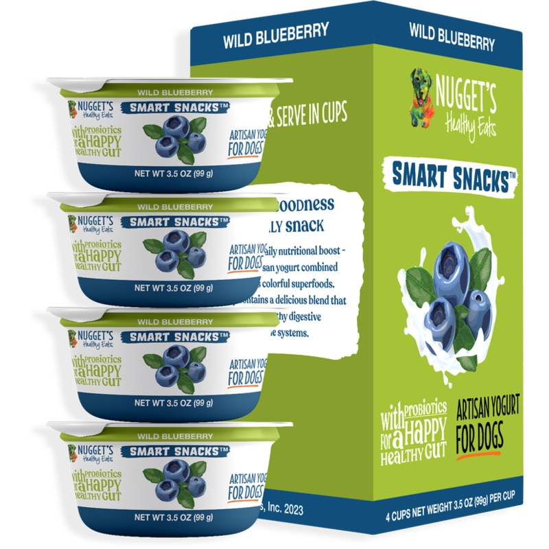 Nugget’s Healthy Eats Frozen Smart Snacks Artisan Yogurt Wild Blueberry for Dogs