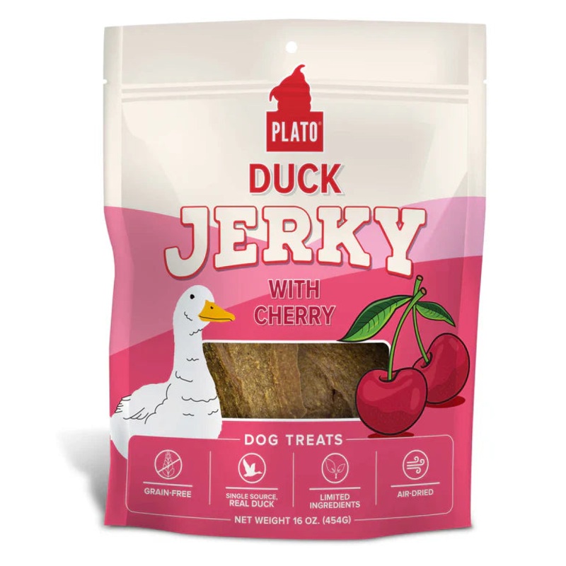 Plato Duck Jerky with Cherry Recipe Dog Treats