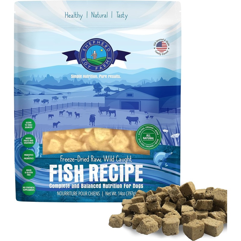 Shepherd Boy Farms Freeze-Dried Fish Medley Recipe For Dogs