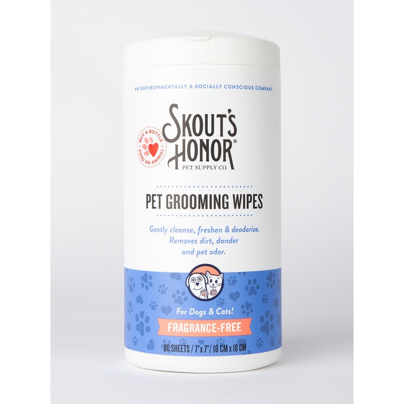 Skout’s Honor Pet Grooming Wipes for Dogs & Cats