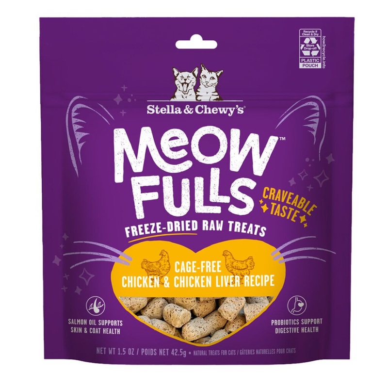 Stella & Chewy’s Meowfulls Chicken & Chicken Liver Cat Treats