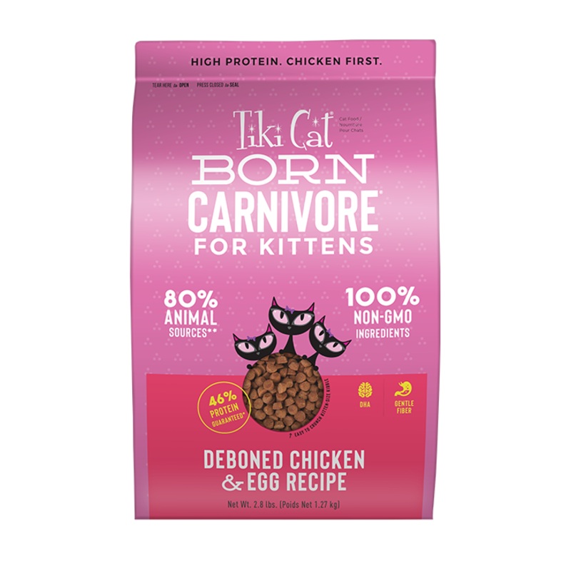 Tiki Cat Born Carnivore for Kittens Deboned Chicken & Egg