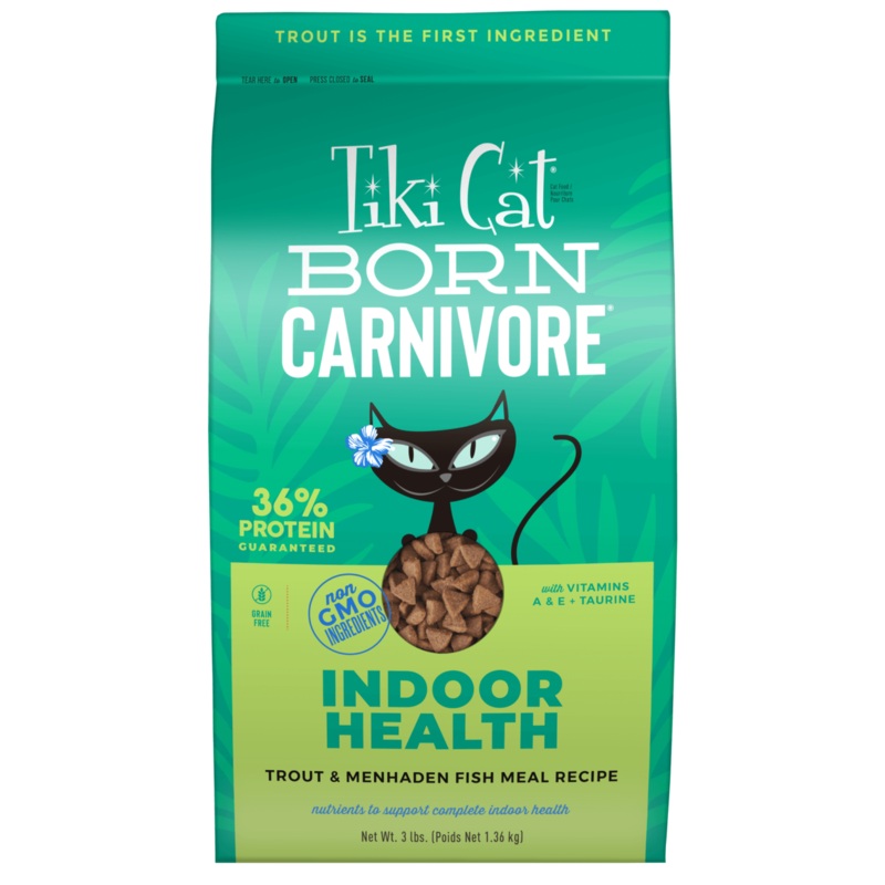 Tiki Cat Born Carnivore Indoor Health Trout & Menhaden Fish Meal Recipe