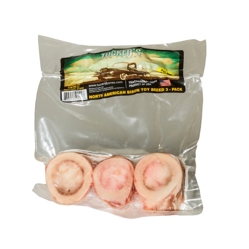 Tucker’s Frozen Bison Bone 1in 3 pack