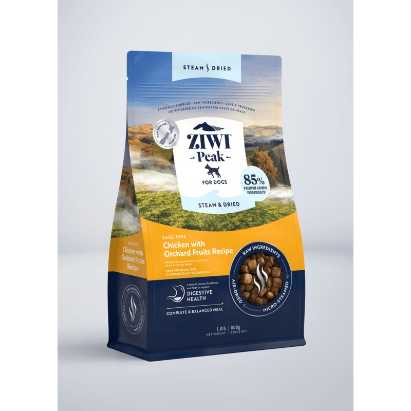 Ziwi Peak Steam & Dried Chicken with Orchard Fruits Recipe Dog Food