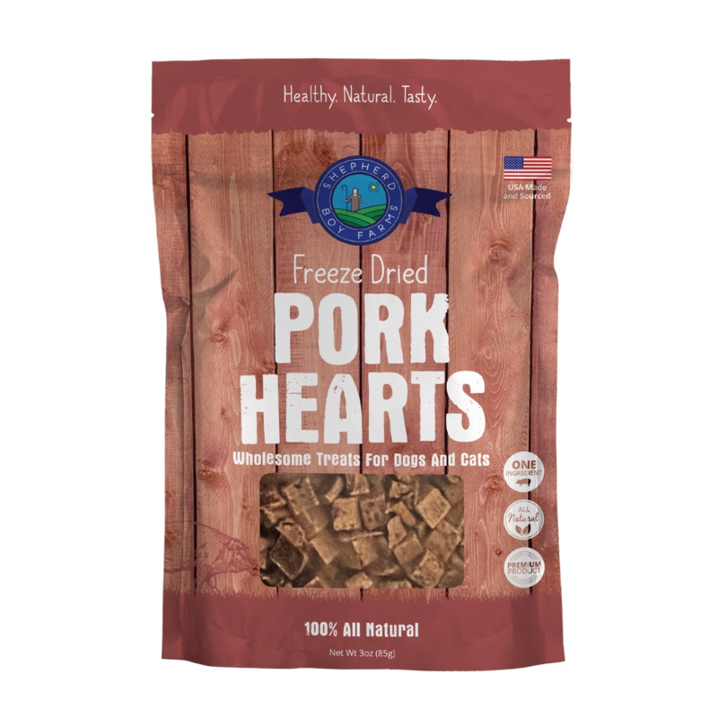 Shepherd Boy Farms Freeze Dried Pork Hearts Treats