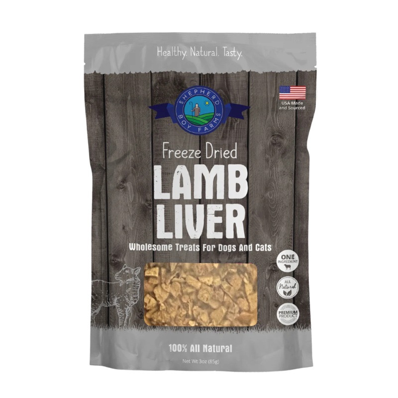 Shepherd Boy Farms Lamb Liver Raw Freeze Dried Dog Treats