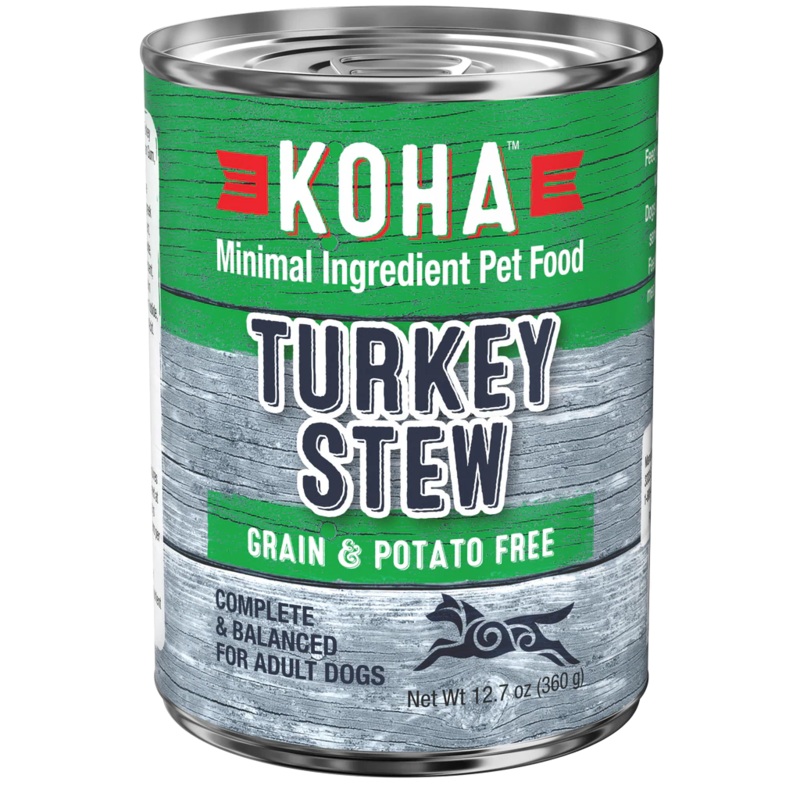 Koha Minimal Ingredient Turkey Stew for Dogs