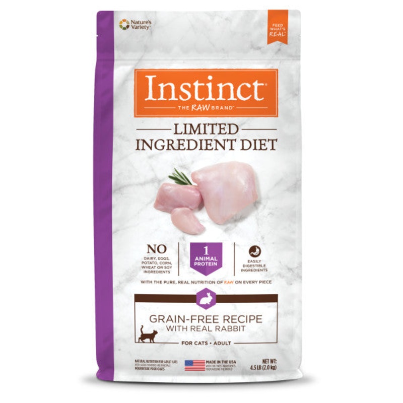 Nature’s Variety Instinct Limited Ingredient Diet Rabbit Recipe Dry Cat Food
