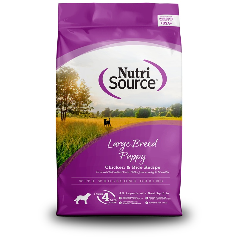 NutriSource Large Breed Puppy Recipe Healthy Puppy Food for Large Breeds