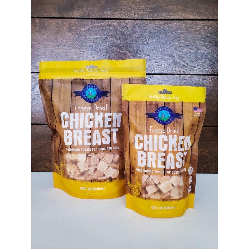 Shepherd Boy Farms Freeze-Dried Chicken Breast Treats for Dogs and Cats