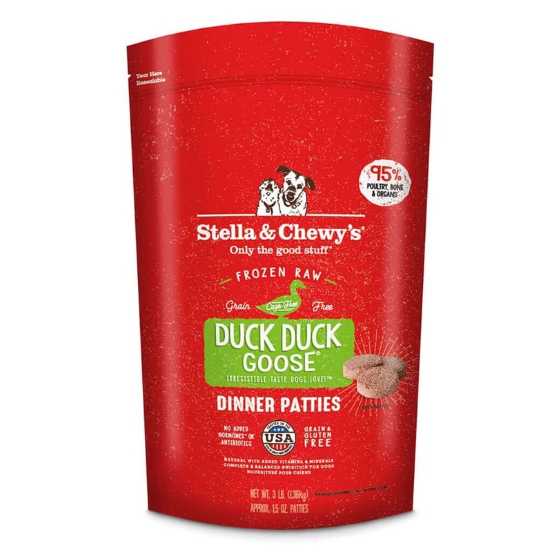 Stella & Chewy’s Duck Duck Goose Frozen Raw Patties Dog Food