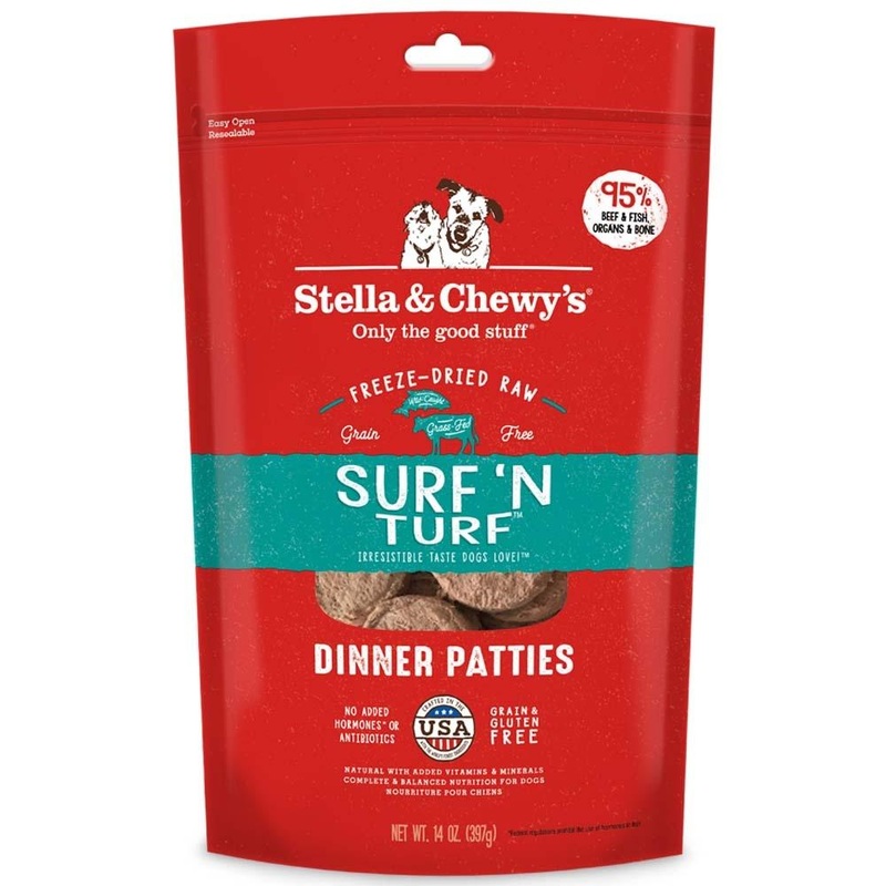 Stella & Chewy’s Freeze-Dried Raw Dinner Patties for Dogs – Surf ‘n Turf Recipe