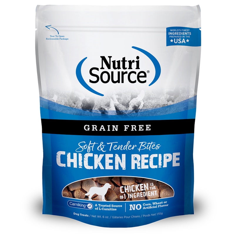 NutriSource Grain-Free Chicken Bites Dry Dog Treat
