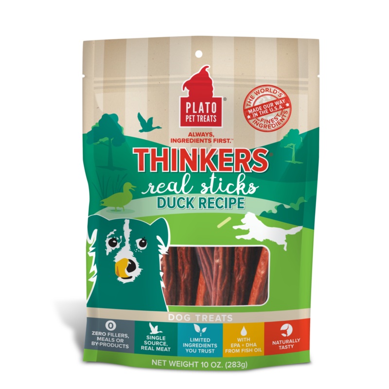 Plato Thinkers Duck Meat Stick Dog Treats