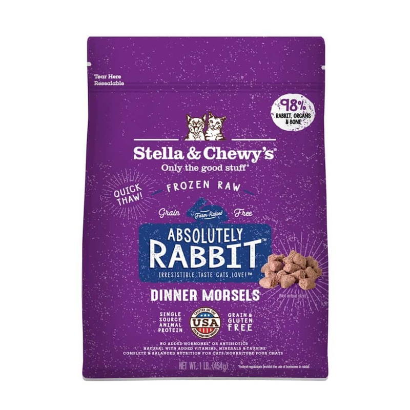 Stella & Chewy’s Absolutely Rabbit Frozen Raw Dinner Morsels Cat Food