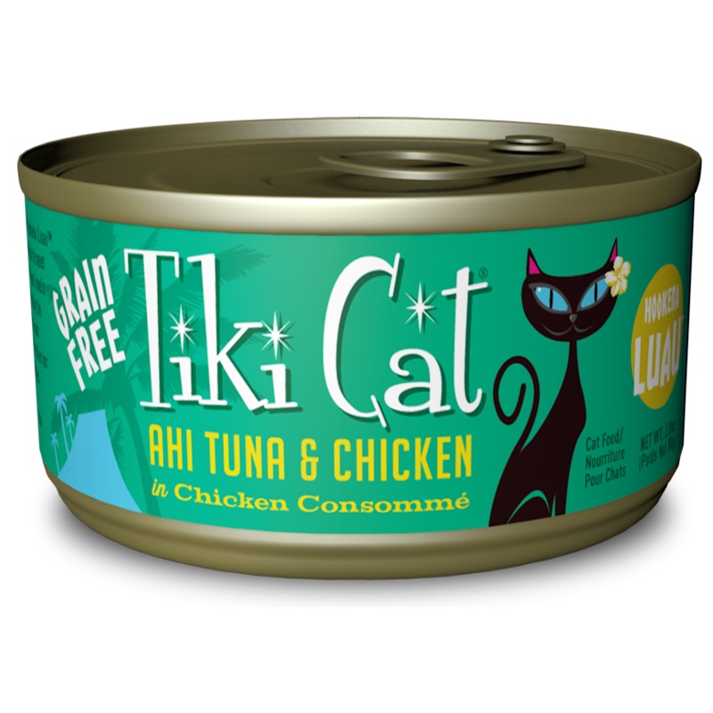 Tiki Cat Hookena Luau Grain Free Ahi Tuna And Chicken In Chicken Consomme Canned Cat Food