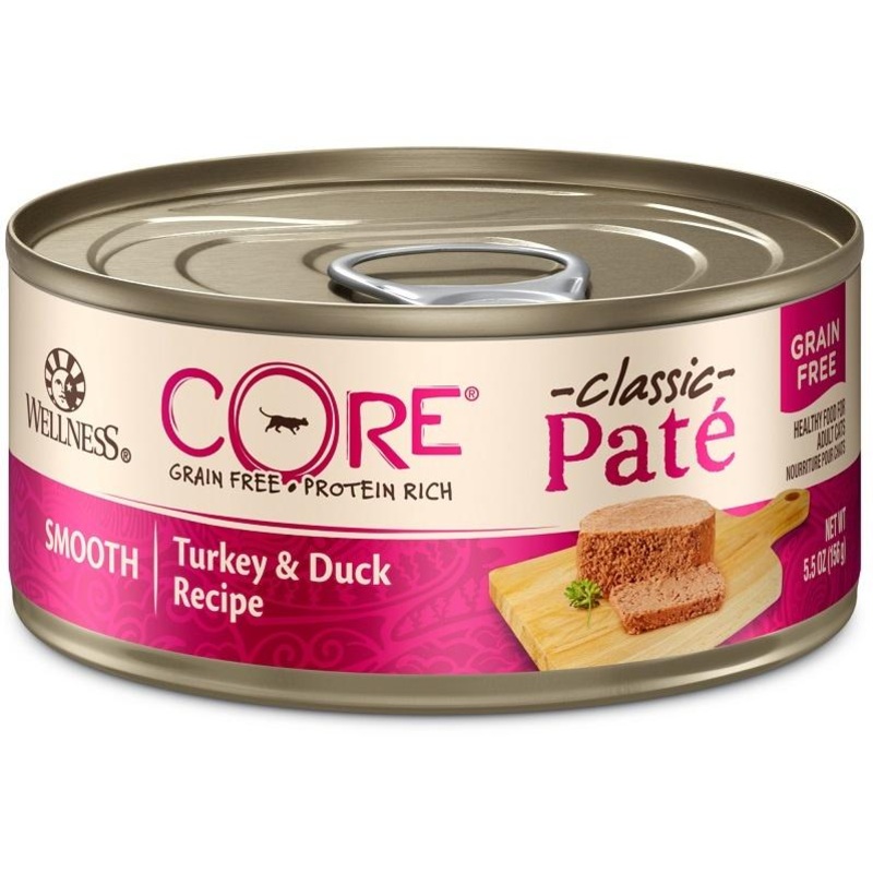 Wellness CORE Natural Grain Free Turkey and Duck Pate Wet Canned Cat Food