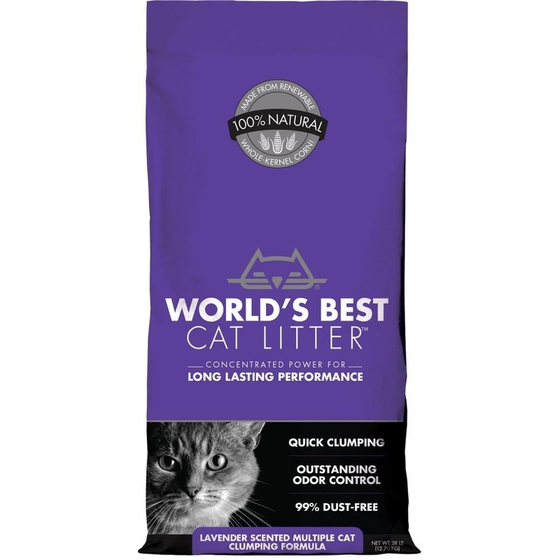 World’s Best Lavender Scented Multiple Cat Clumping Formula Cat Litter