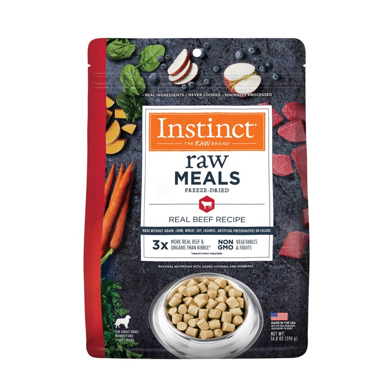 Instinct Raw Freeze-Dried Meals Real Beef Recipe Dog Food
