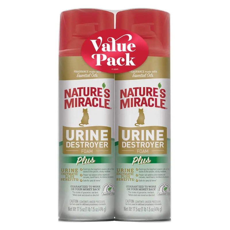 Nature’s Miracle Urine Destroyer Plus for Cats – Foam
