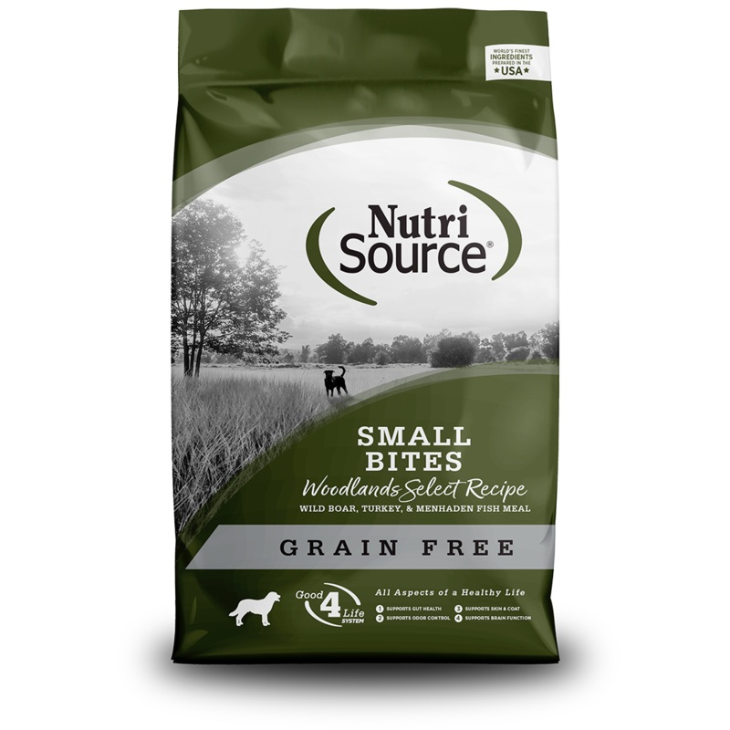 NutriSource Grain Free Small Bites Woodlands Select Recipe Dog Food