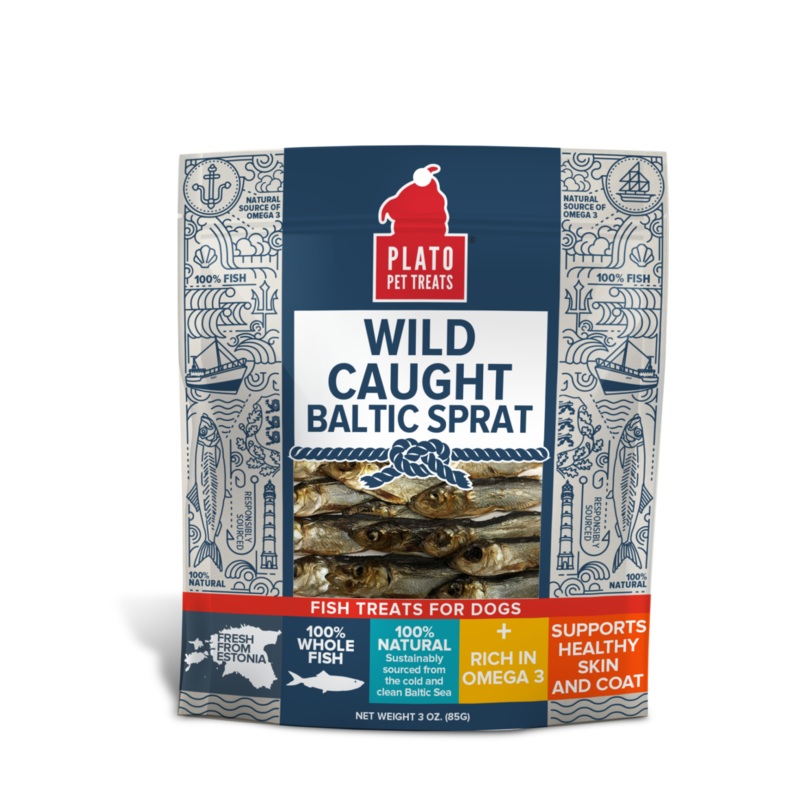 Plato Wild Caught Baltic Sprat Fish Dog Treats