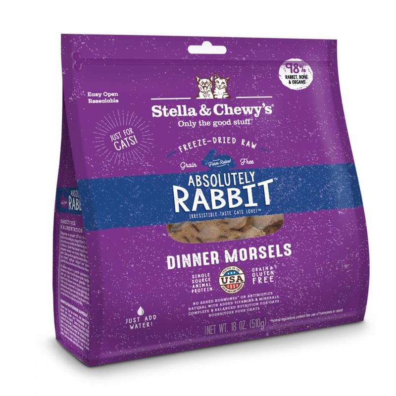 Stella & Chewy’s Absolutely Rabbit Freeze-Dried Morsels Cat Food