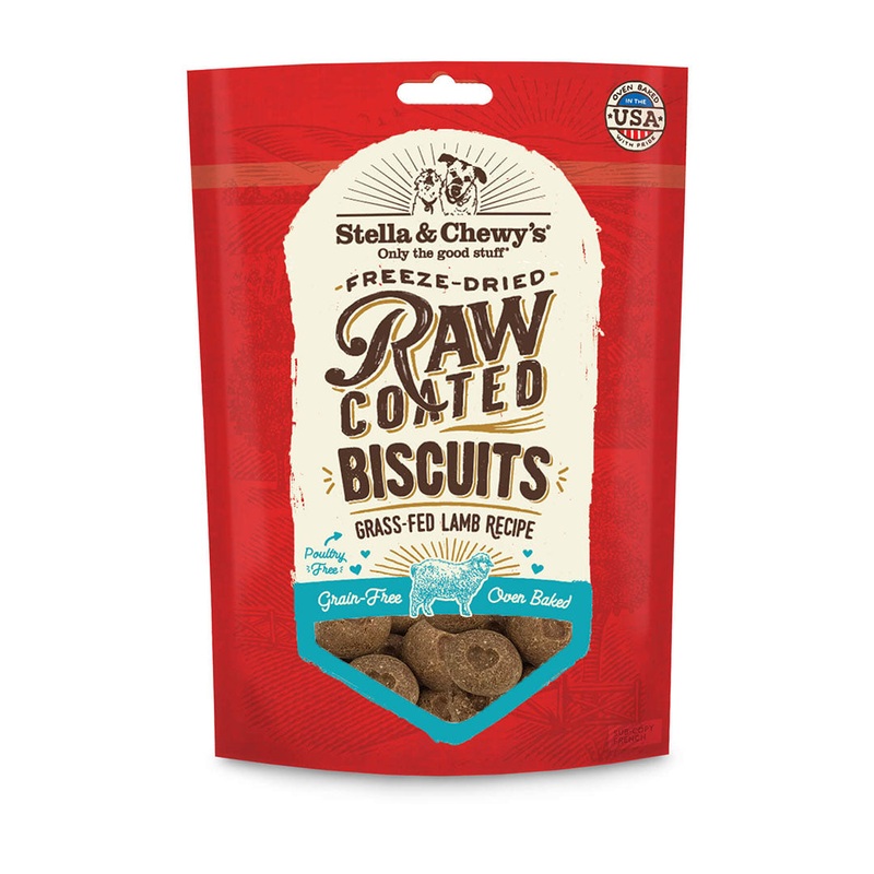 Stella & Chewy’s Raw Coated Biscuits Grass Fed Lamb Recipe Dog Treats