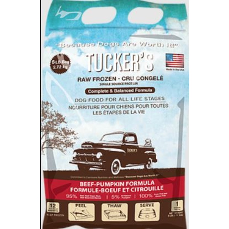 Tucker’s Beef-Pumpkin Complete and Balanced Raw Diets for Dogs