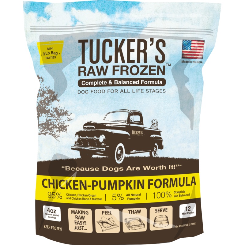 Tucker’s Chicken-Pumpkin Complete and Balanced Raw Diets for Dogs