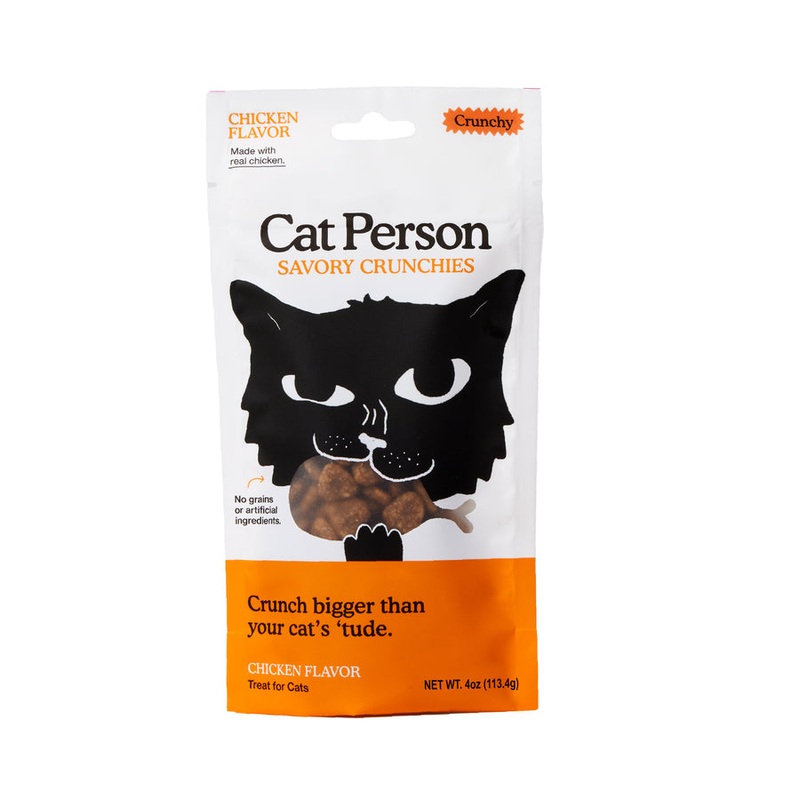 Weruva Cat Person Chicken Savory Crunchies Cat Treats