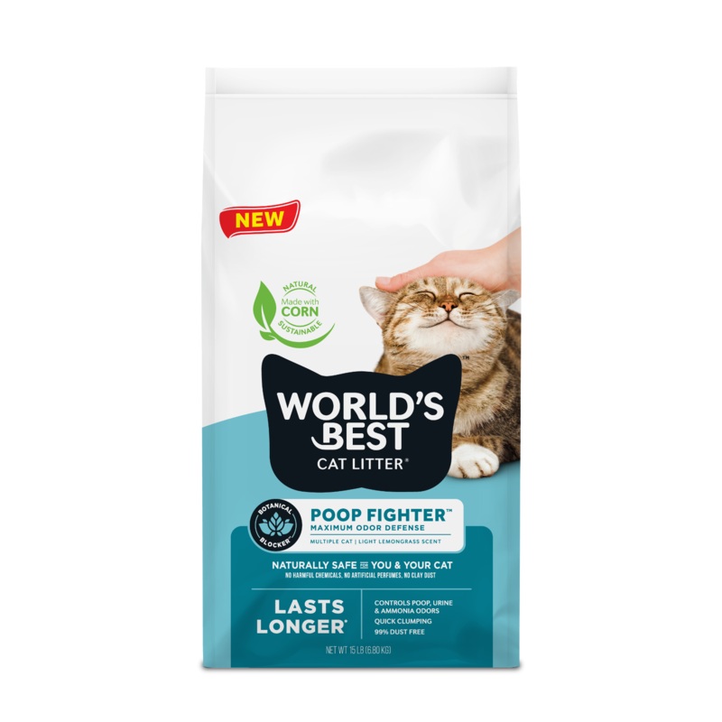 World’s Best Cat Litter Clumping Poop Fighter