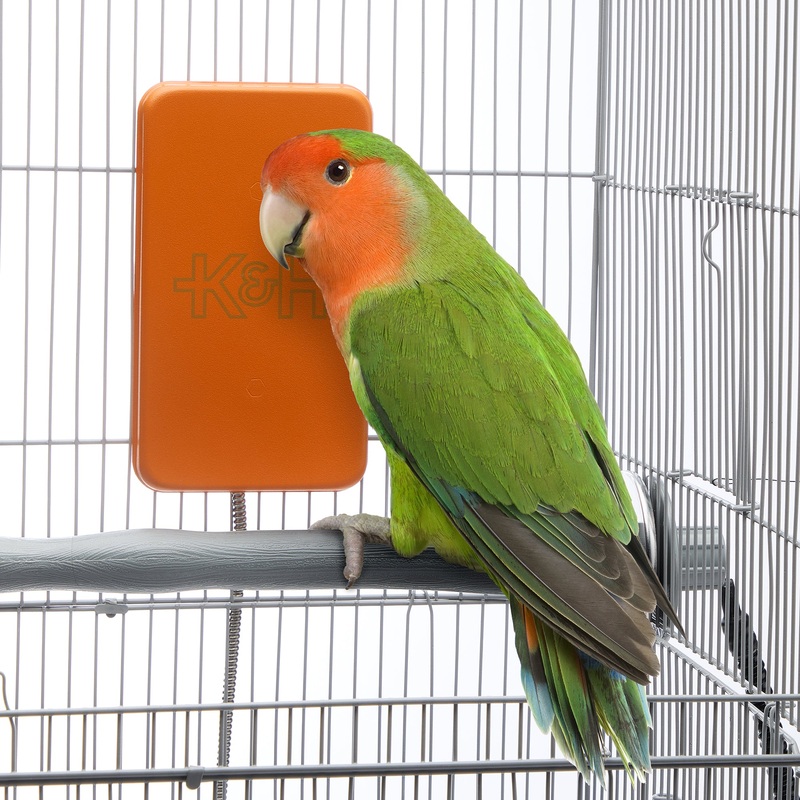 K&H Snuggle Up Bird Warmer|Medium/Large 4″ x 7″ (Orange)|Small/Medium 3″ x 5″ (Gray)