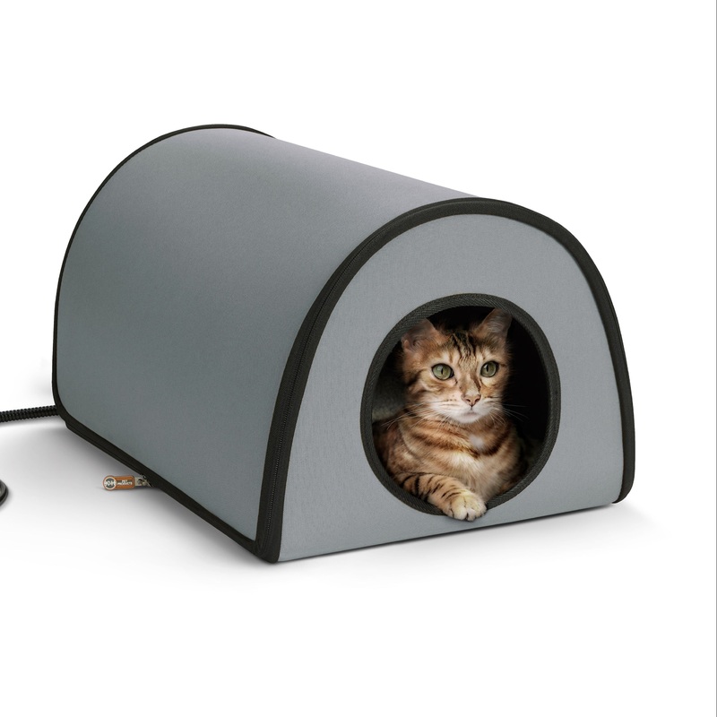 K&H Thermo Mod Kitty Shelter|Tan|Gray