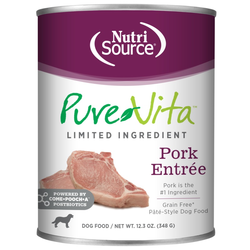 NutriSource Pork Entre Limited Ingredient Wet Dog Food