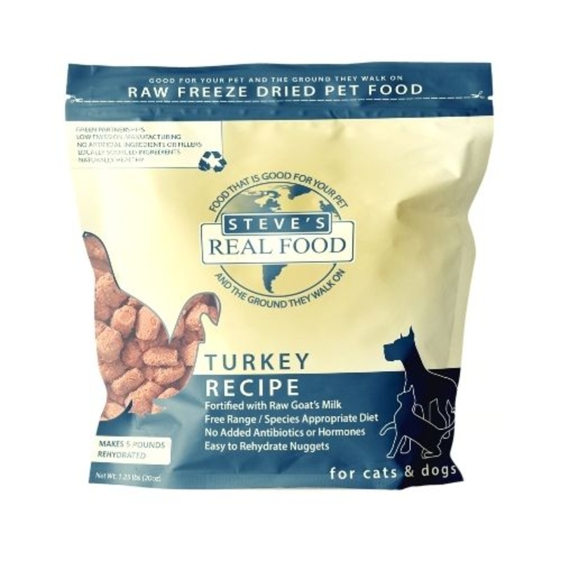 Steve’s Real Food Freeze-Dried Dog Food Turkey Diet