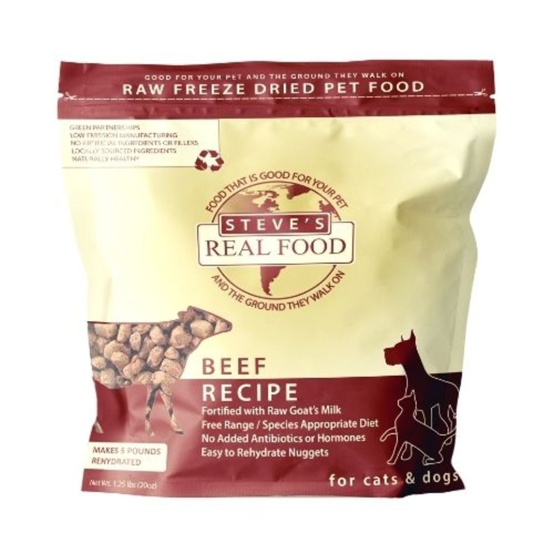Steve’s Real Food Freeze-Dried Raw Dog Food Beef Diet