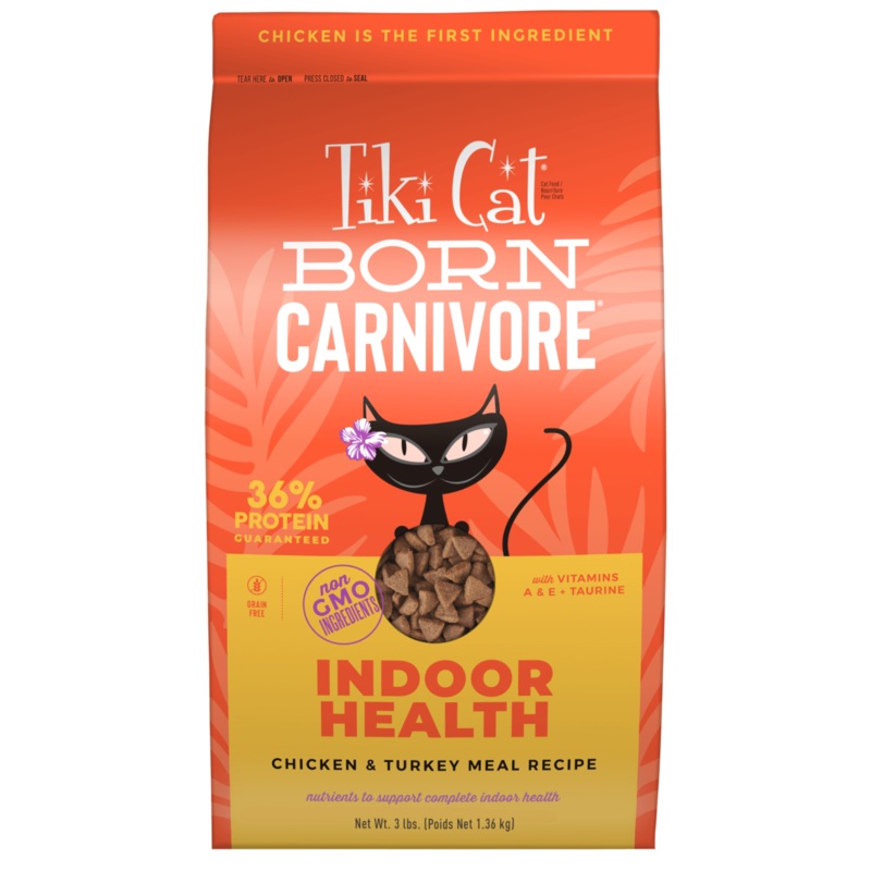 Tiki Cat Born Carnivore Indoor Health Chicken & Turkey Meal Recipe
