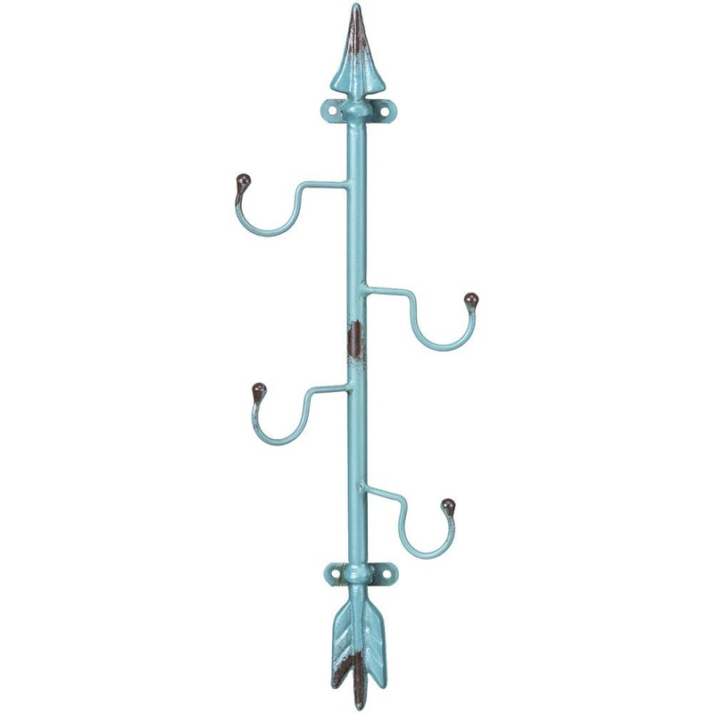 18 Turquoise Arrow Wall Rack
