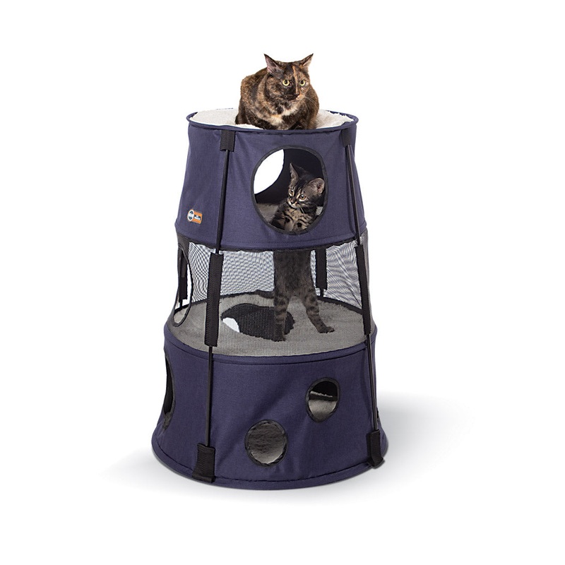K&H Kitty Tower|3 Story|2 Story|Dark Denim|Gray