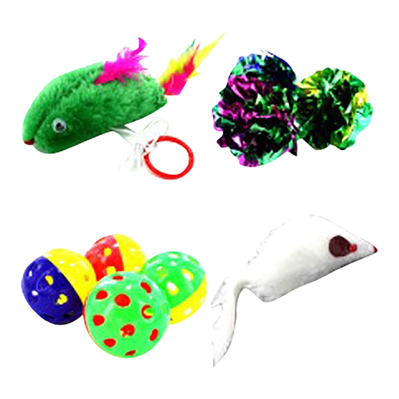 Cat Toys, Assorted, 4 pk|Assorted|4pk