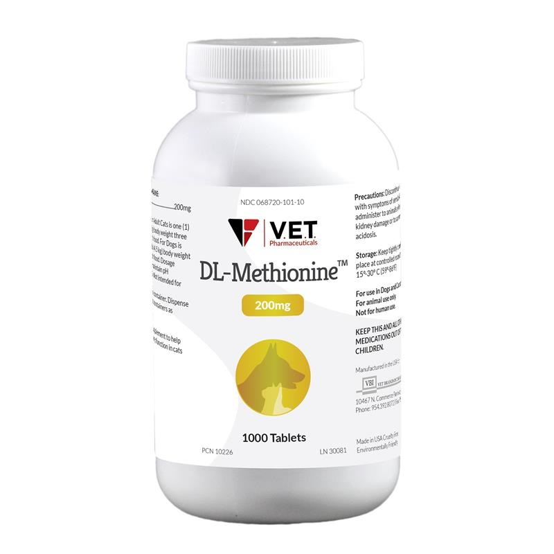 DL Methionine Tablets Urinary pH Support for Dogs & Cats