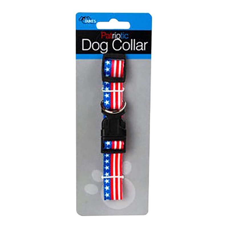 Patriotic Dog Collar, Up to 20L