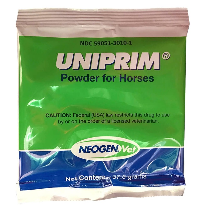 Rx Uniprim Powder for Horses|37.5 gm|Unflavored|Apple