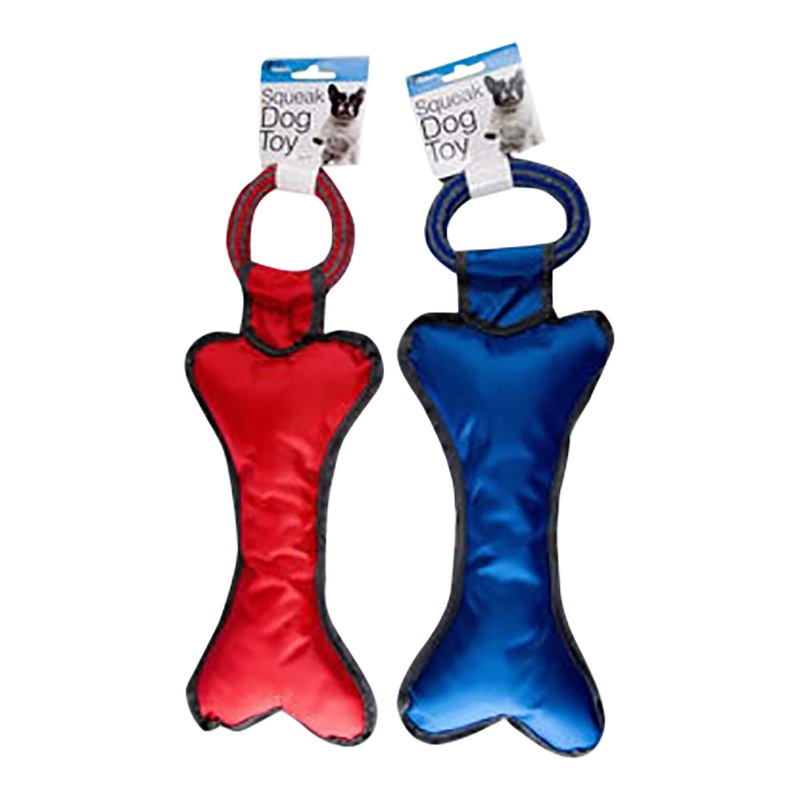 Squeak Bone Dog Toy, Assorted, 13